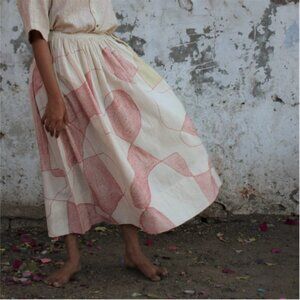 RaasLeela Textile Midi Skirt